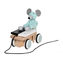 Игрушечная мышка Pull Along с ксилофоном -деревянная игрушка, Bass&Bass | B83803
