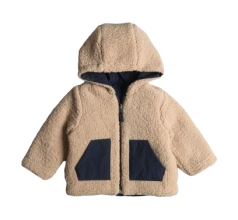 Двухсторонняя детская флисовая куртка, размер 74-104 см, Verscon (5623)