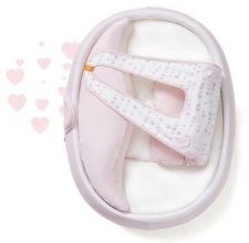 Cocoon mattress for newborns KOKONANNY Pink hearts