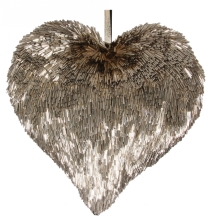 Новорічний декор Серце із трубочок, Shishi, 30х32 см, арт. 50517