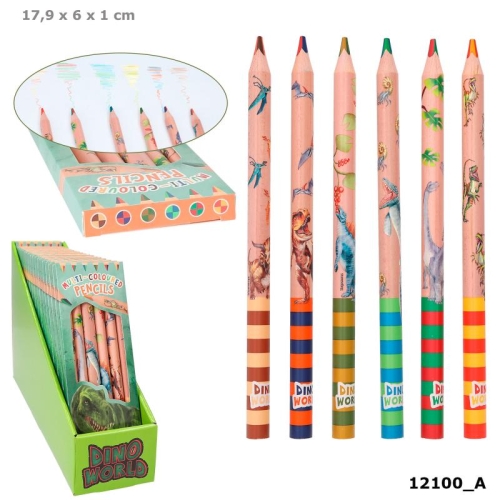 Dino World набір різнокольорових олівців, Depesche (412100)