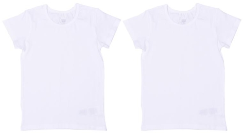 White T-shirt with short sleeves 4-5 Years KITIKATE (3209)